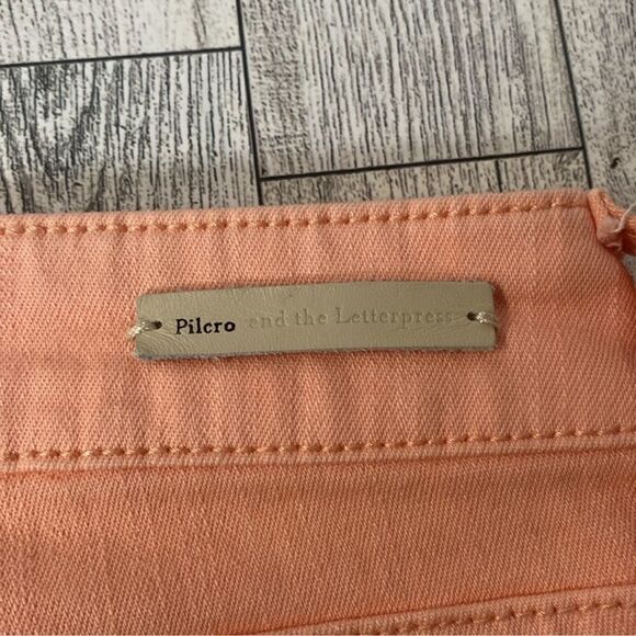 Pilcro and the Letterpress Slim Ankle Jean Apricot 28 - Picture 4 of 6